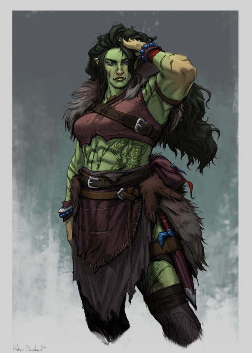 -could see how he measured up compared to their own men. While the trials were being prepared, however, Nightshade was approached by an Orc woman who would later be his wife, Neiru Shrewd-Eyes. (I don't have any images of her, yet, but these are close to how I see her.)