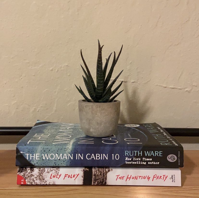 Two more books left to read for my October thriller/spooky reads. I started The Woman In Cabin 10 (because that’s what you guys voted for) and I am already like...WHAT IS HAPPENING?! 👀😱

#TheWomanInCabin10 #RuthWare #TheHuntingParty #LucyFoley #BookTwitter