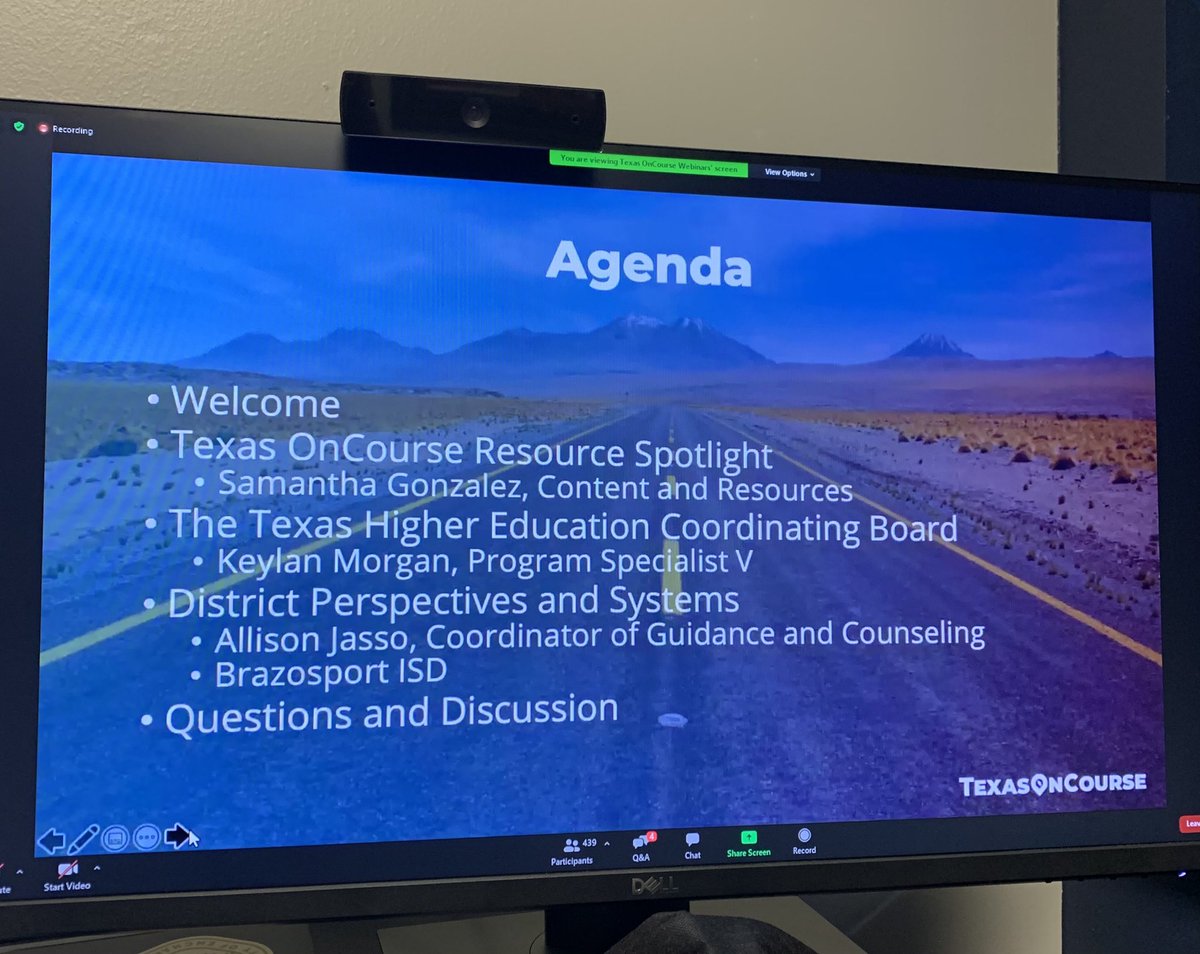 AllisonJasso's tweet photo. Spent some time this morning on the @TexasOnCourse webinar learning more about the TSIA2 while serving on the panel to share BISD’s methods for increasing participation in the assessment. #BISDPride #BISDCounselorsCare #BISDCoffeeBean https://t.co/ChjMOhYAhn