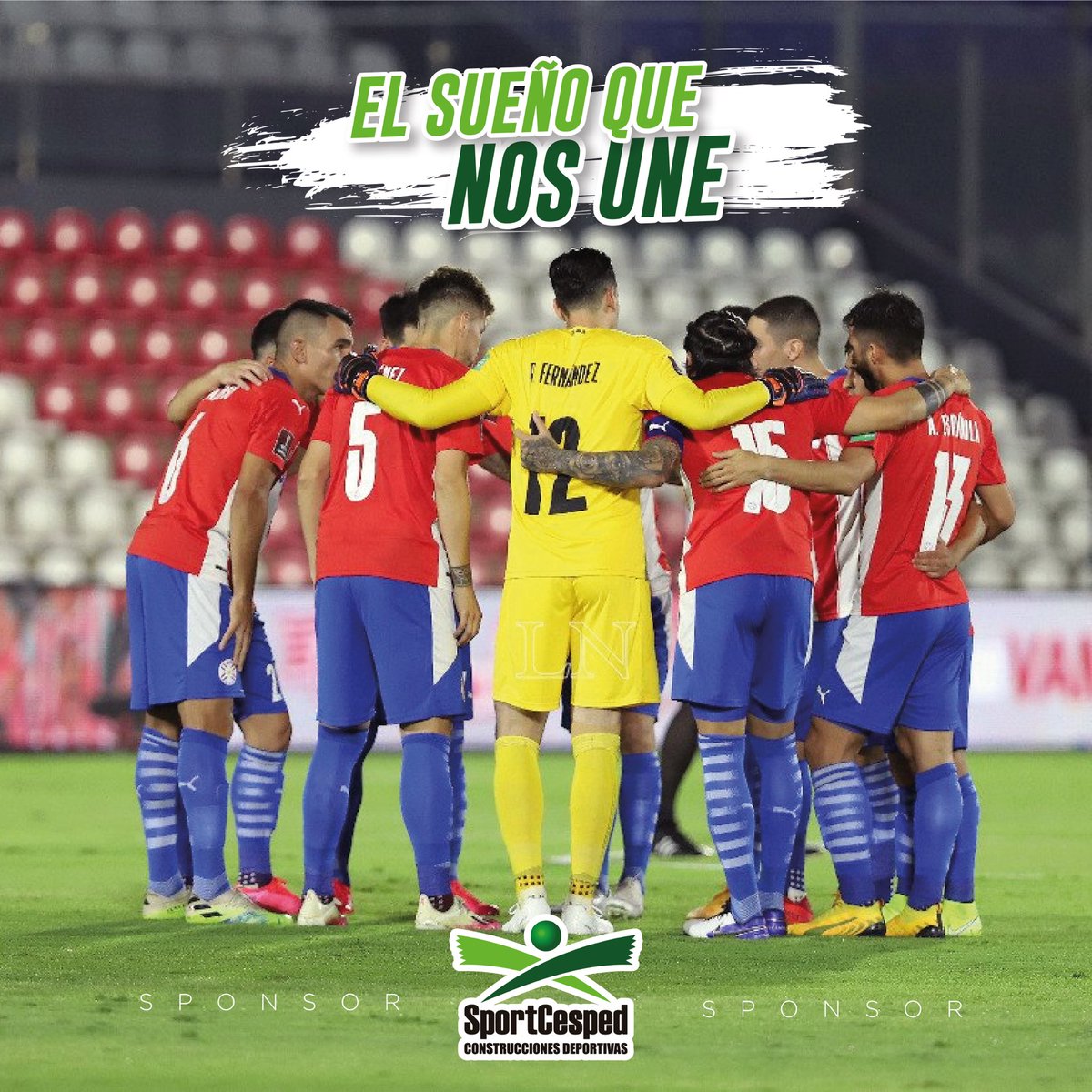 SportCesped's tweet photo. ¡Hoy seguimos soñando! 🤩🇵🇾Firmes por la victoria de un país unido más que nunca 🥳⚽️ ¡Desde casa te alentamos con más fuerza que nunca hasta alcanzarlo! #ElSueñoQueNosUne

Somos #SportCesped. Sponsor de la @albirroja ❤️ https://t.co/LOAV1QzAcZ