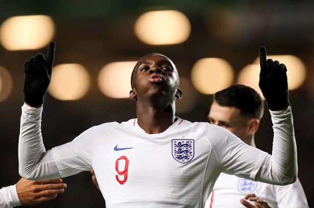 charles_watts's tweet photo. He’s done it! England Under-21s all time record goalscorer with 14 goals 🏴󠁧󠁢󠁥󠁮󠁧󠁿 

Congratulations @EddieNketiah9 https://t.co/R57slMrpDQ