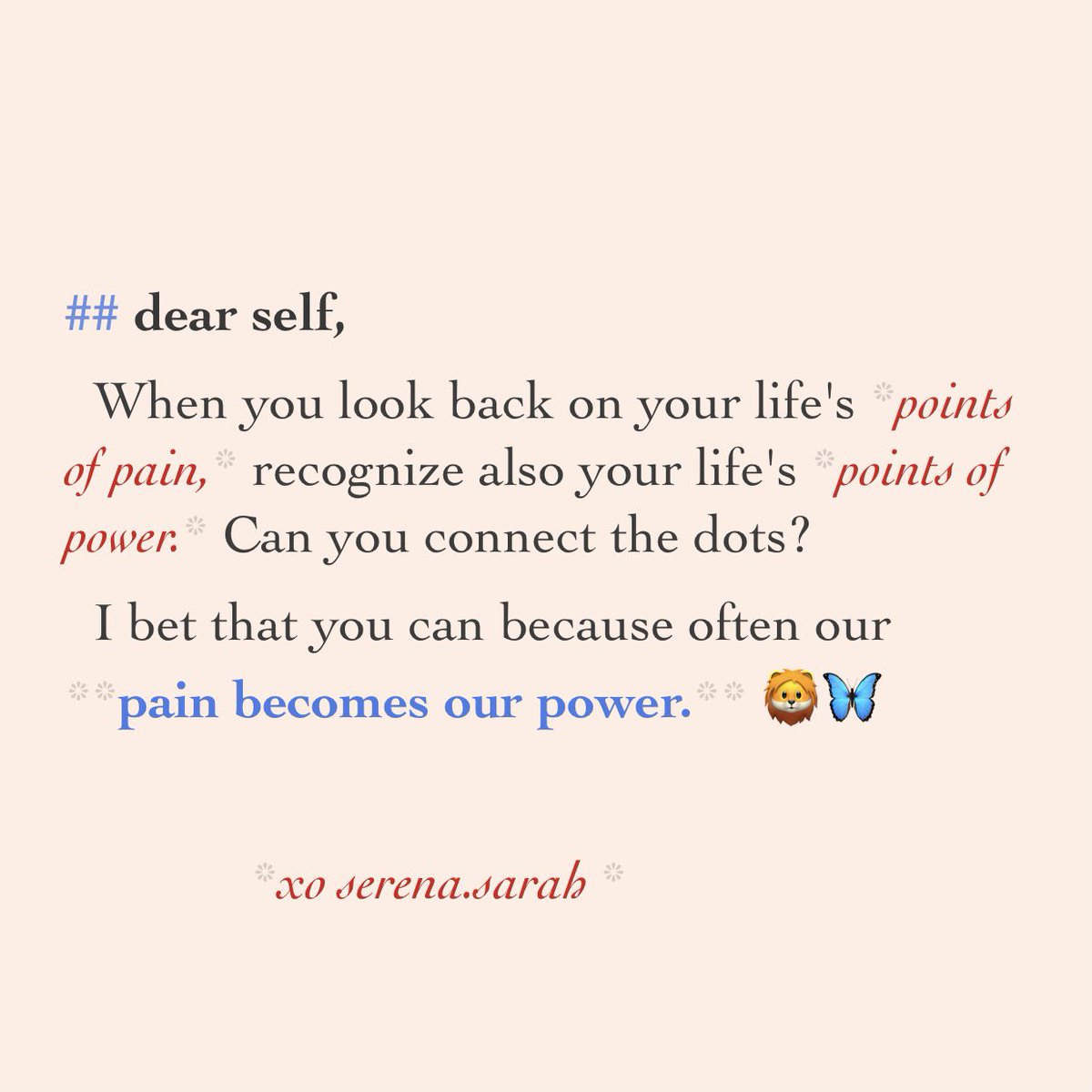 serena_ann_sane's tweet photo. My pain is my power 🦁🦋 https://t.co/NkZUSHxSfx