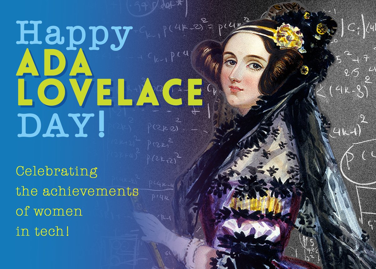 Happy Ada Lovelace Day!! 💕Ada was a mathematician, a writer and is also celebrated today as the first computer programmer since 1842. Want more info on the lovely Lovelace ✨, check this out: lnkd.in/grsPYWG #womenintech #girlsintech #NCWITWI #k12education #STEMeducation