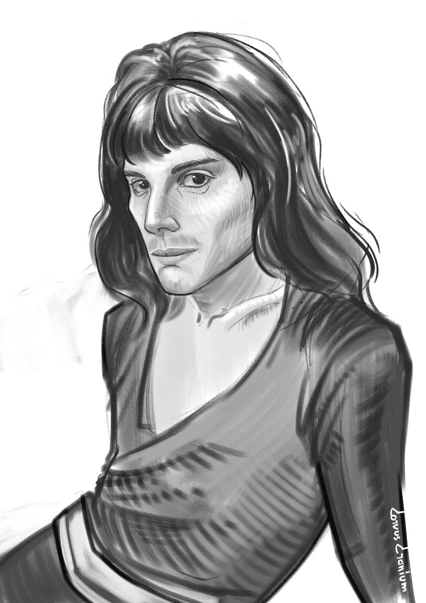 CorvusCranium's tweet photo. поскетчил немножечко
традиционная рубрика "мужчины укравшие мою гетеросексуальность"
#ArtistOnTwitter #art #sketch #portrait #queen #freddiemercury https://t.co/1lX8yTgiHy