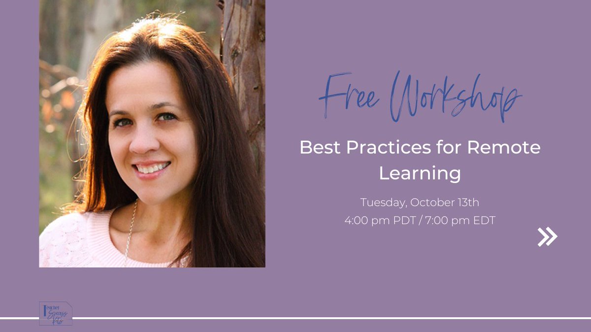 Join @TechCoachSusan at 4:00 pm PDT / 7:00 pm EDT for a free workshop on quick, actionable tips you can use right now to save time and thrive as a primary teacher in #blendedlearning & #remotelearning! Save your seat β‘οΈ https://t.co/Vu59m7Dj8j #teachingonline #edtechteam https://t.co/OYW18vr0yq