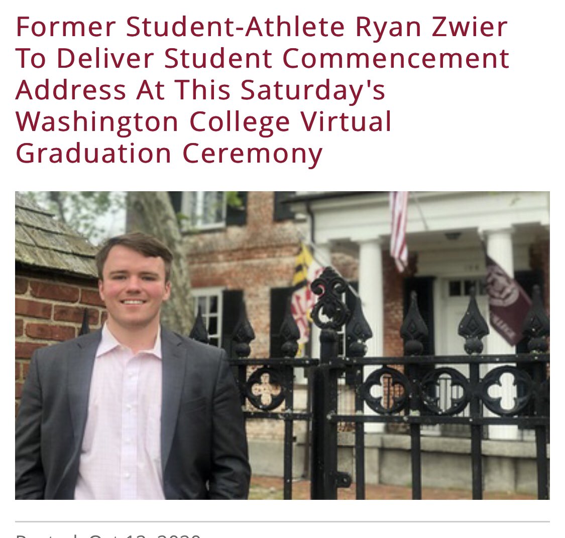 WashCollBase's tweet photo. This marks back-to-back years that a WAC Baseball Senior will represent his graduating Class as the Commencement Speaker! Ryan Zwier in 2020 and Nicholas Roberti in 2019! Shoremen continue to dominate on and off the baseball diamond!
#ComeToWAC @washcollsports https://t.co/o9J8rknPhM
