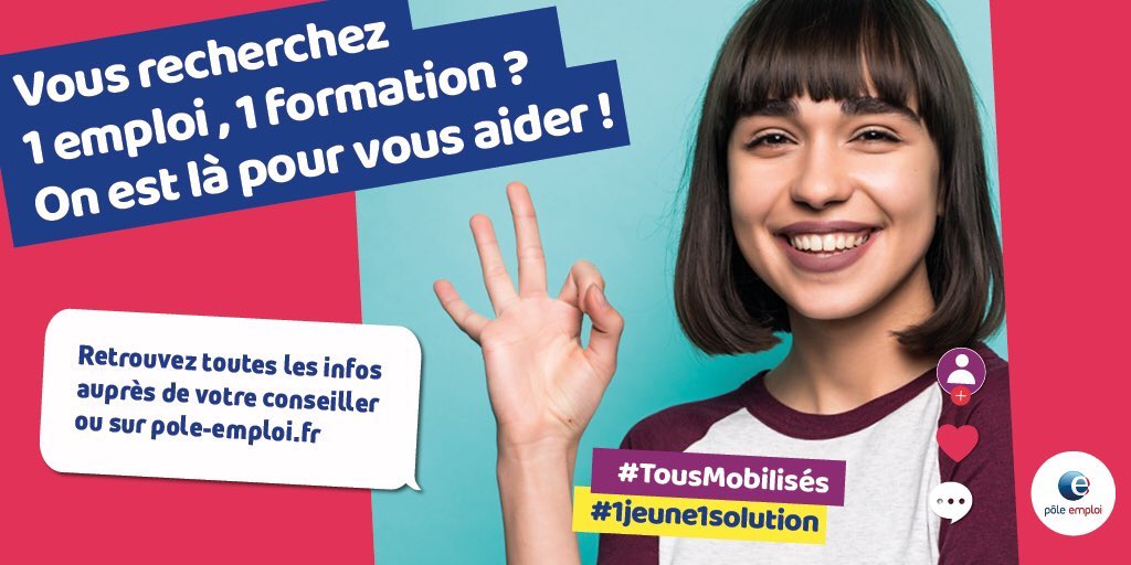 HerveJouanneau's tweet photo. L’Accompagnement Intensif Jeunes avec @pole_emploi  #TousMobilisés pour #1jeune1solution 📍Alors rapprochez vous de votre @poleemploi_RCVL pour bénéficier de cet accompagnement ou si vous , entreprise, souhaitez rencontrer des jeunes à recruter!#AvecPoleEmploi https://t.co/MAj9UsJ1Mu