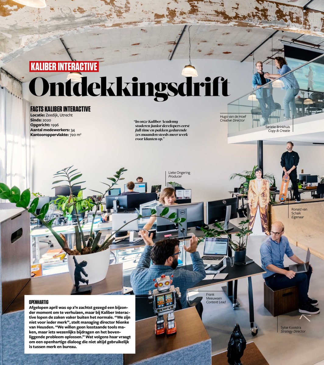 Kaliberinteract's tweet photo. Een tijdje geleden was @Emerce in het clubhuis van Kaliber en schoot een plaatje voor het magazine. https://t.co/xQNL9y0d6h
