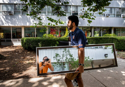 A photographer's magical power is to freeze time.

From the iconic Illini win over Wisconsin in the 2019 Homecoming game to chronicling the university's groundbreaking COVID-19 testing effort, meet the man behind the #ILLINOIS lens. 

Fred Zwicky 📸 bit.ly/3iWWiDP