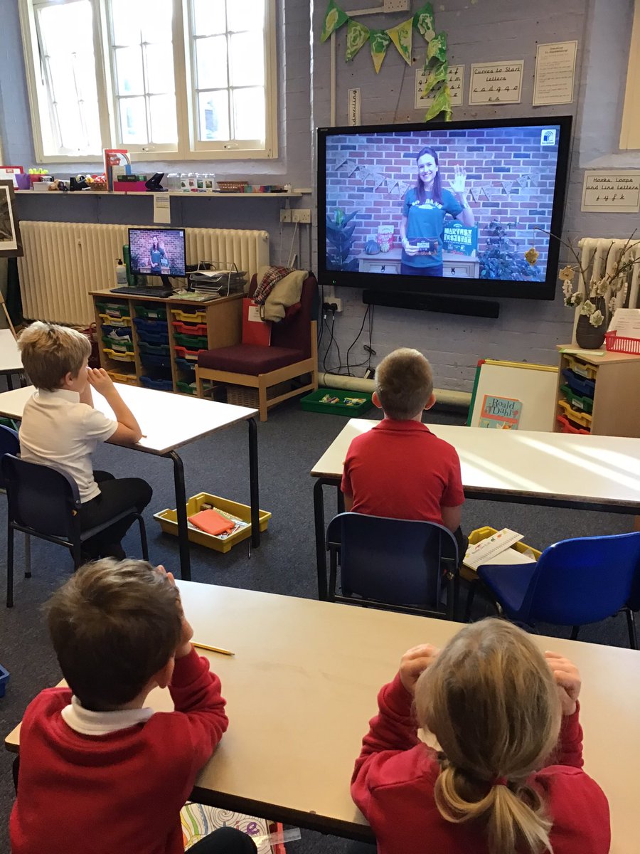HighamRISE's tweet photo. After a technical hitch on Friday, this morning #ClassTwo enjoyed watching @EcoSchools Harvest Festival.🍏🧅🥕🍎🥔🥦🍅Certainly food for thought. https://t.co/dDP4kOqnd4
