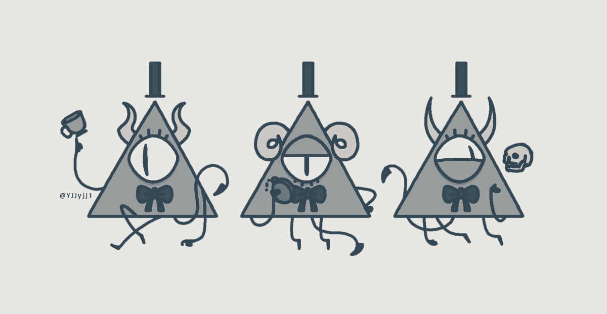 뿔 달린 악마들🤍🤍🤍#GravityFalls