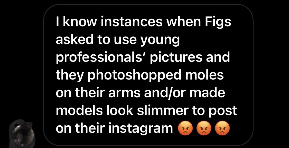 RealDoctorMike's tweet photo. The greviences are now only coming out (see pic below). They've also blocked me on Instagram for telling the truth. Thanks @wearfigs for showing your true colors. #Truth #dropfigs https://t.co/LzplJmyVgc