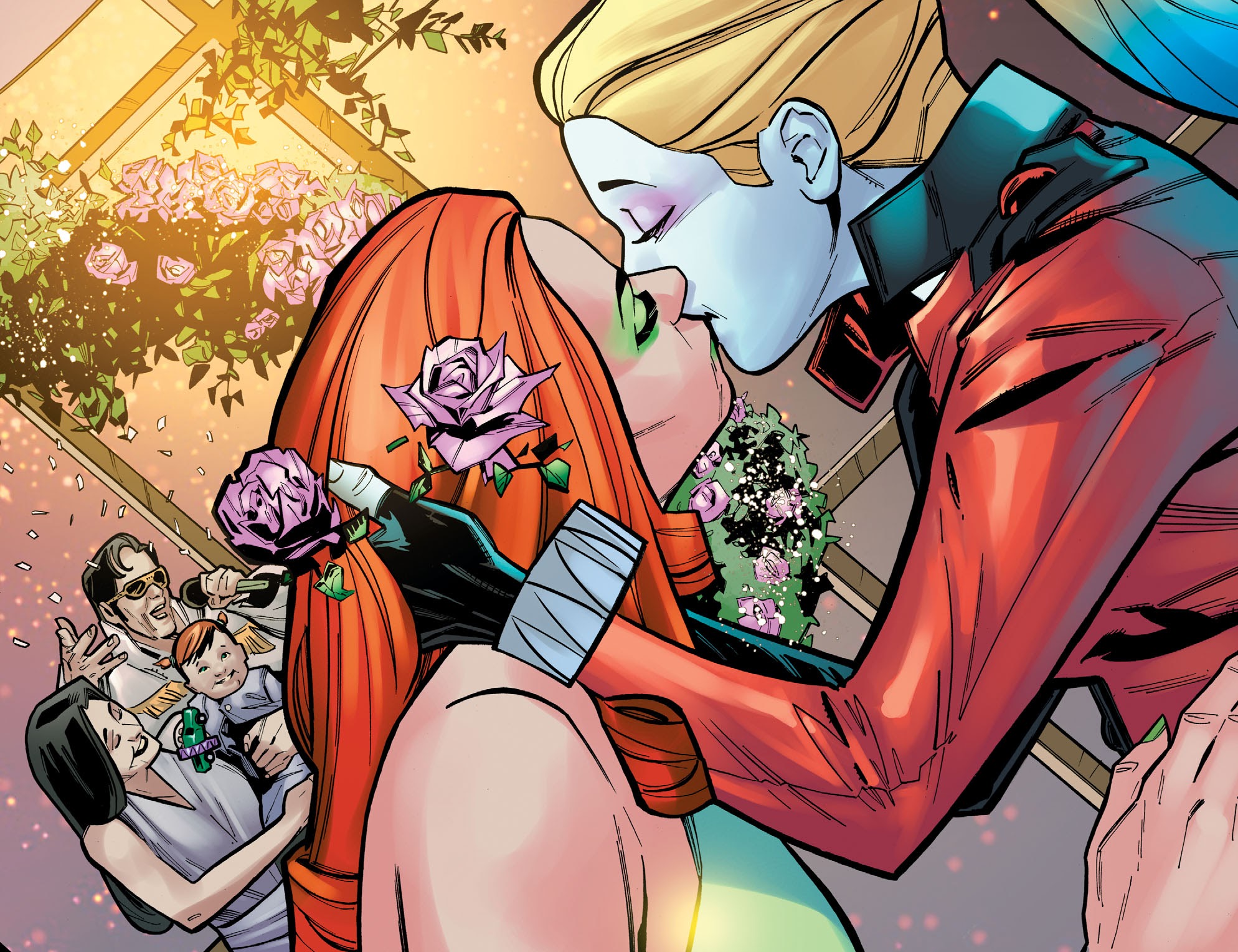 “Poison Ivy and Harley Quinn in Injustice: Year Zero #8” .