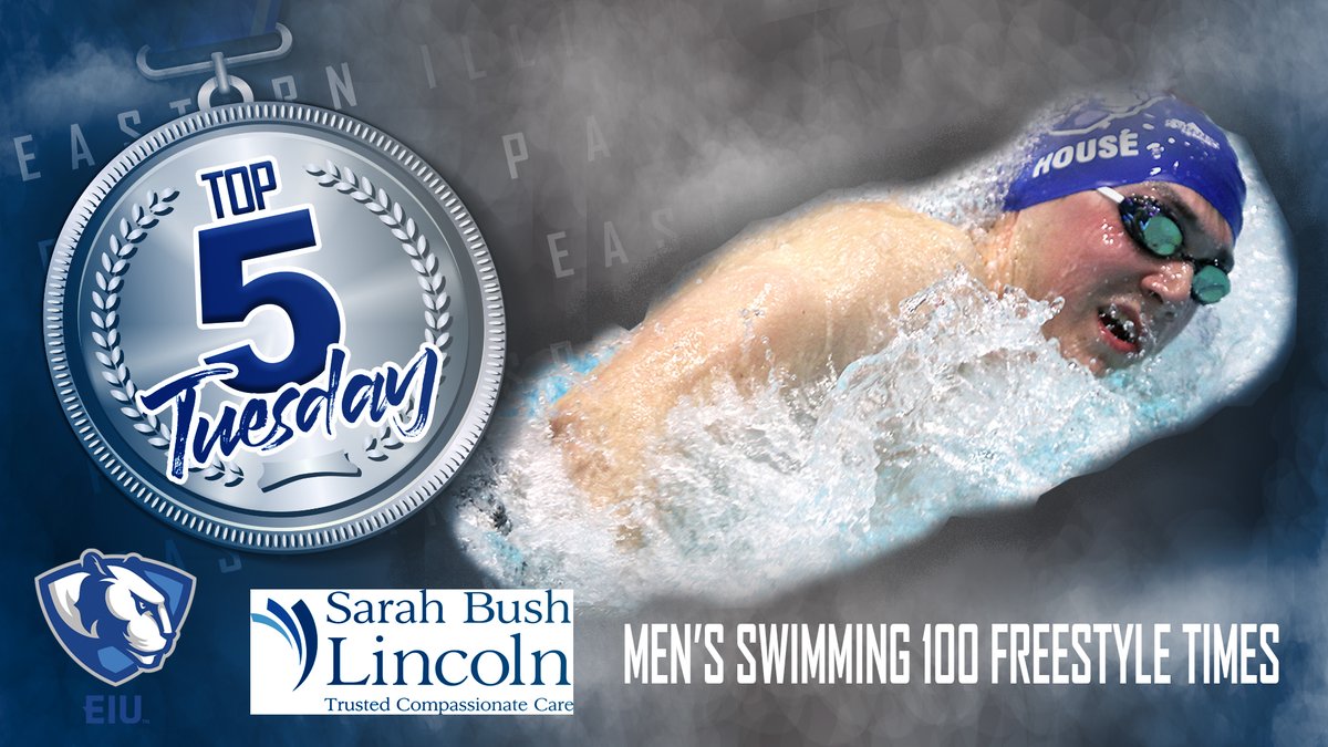 This week's <a href="/EIU_Panthers/">Eastern Illinois Athletics</a> Top 5 Tuesday takes a look at the top five times in the 100 free turned in by the <a href="/EiuSwimming/">EIU Swimming</a> men's team

Bill Senese
Scott House
Griffin Lewis
Ken Tiltges
Colin McGill

eiupanthers.com/news/2020/10/1…