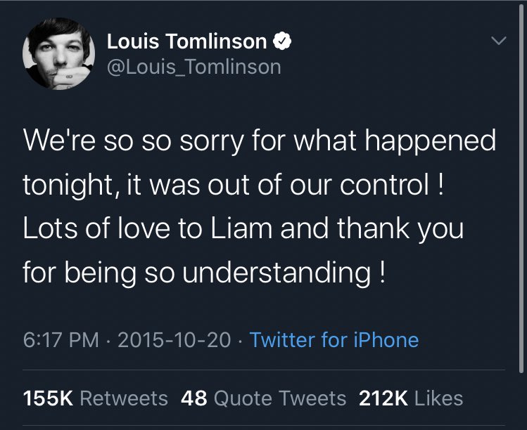 Lou’s tweet (10:17pm uk time)
