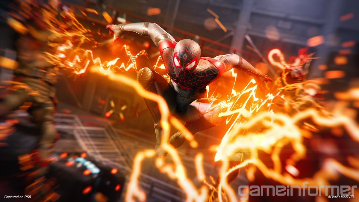 IGN's tweet photo. Check out some of the exclusive #PS5 Spider-Man: Miles Morales photos from this month’s issue of @gameinformer, featuring two new suits for Miles.

More images can be found in the online issue: https://t.co/BhbSXTk2Ll https://t.co/HmEhGkPdS9