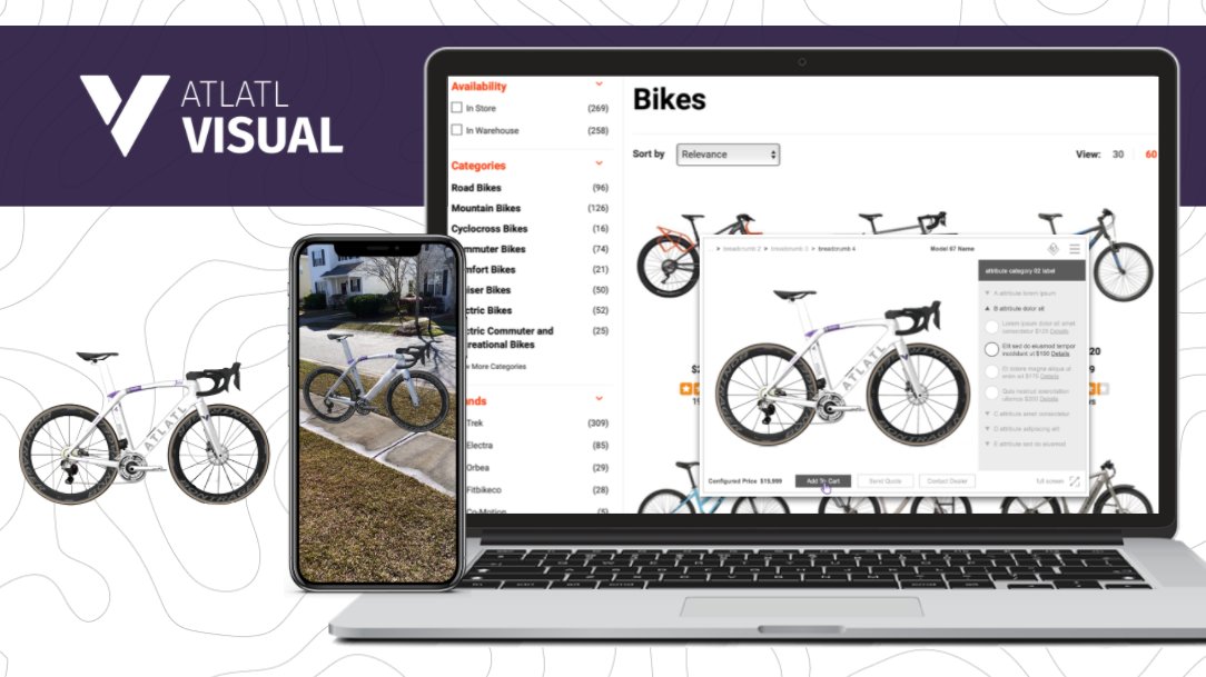 AtlatlSoftware's tweet image. #VisualConfiguration empowers buyers to make selections, configure options, and make available customizations to personalize their online purchases.  

#Visualize #commerce #configuration