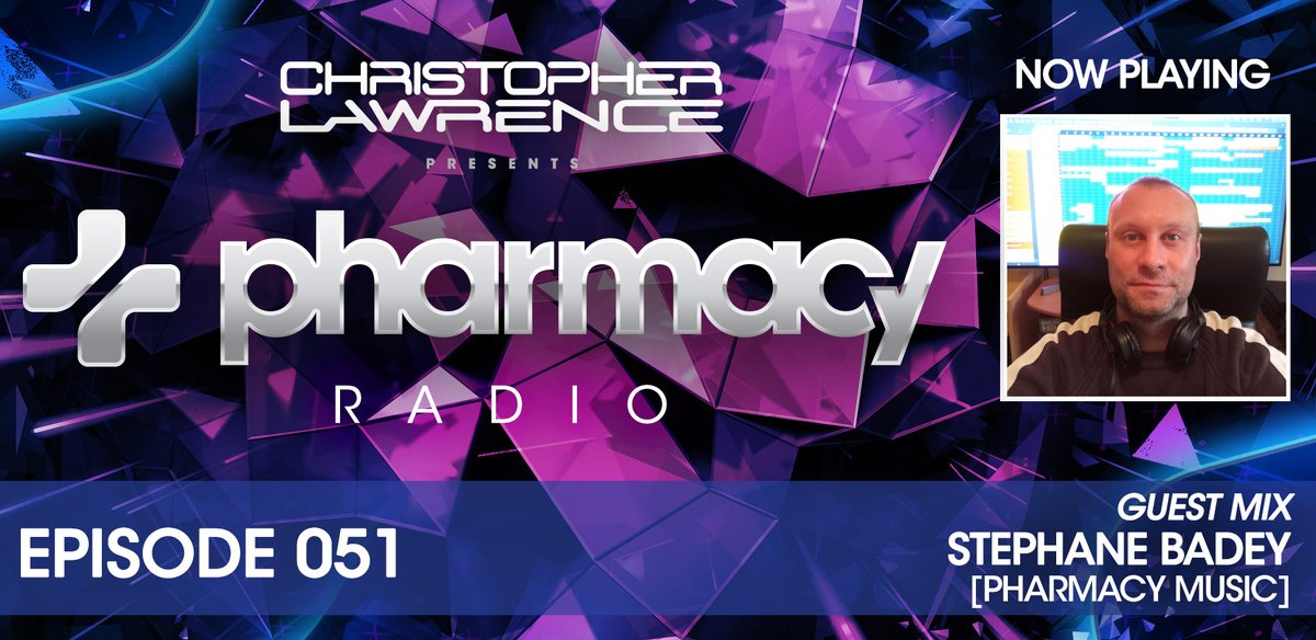 Todays first Pharmacy Artist guest mix is a banging tech trance mix from <a href="/stephanebadey/">Stephane Badey</a> showcasing his new Shark Attack release on Pharmacy Plus!
<a href="/PharmacyMusic/">Pharmacy Music</a> #pharmacyradio di.fm/trance