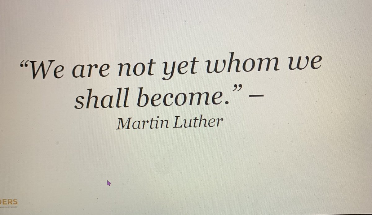 This quote is so special. It’s about #ConstantChange #BecomingBetter #ReflectionForChange #Growth #HopeForFuture #BetterFuture #Transformation #MartinLutherKing “We are not yet whom we shall become”