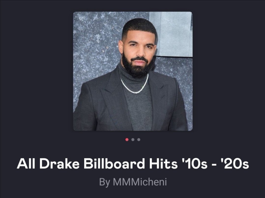 mmmicheni's tweet photo. It's no secret of how much of a Drake stan I am.
That said, I made a #DeezerSound playlist of this curated list from @AllLoveHipHop of every 👏 single 👏 one 👏 of his hits from 2010 to 2020!
8 hours of greatness! Link in next tweet. 👇 https://t.co/sEFXXxk7wY
