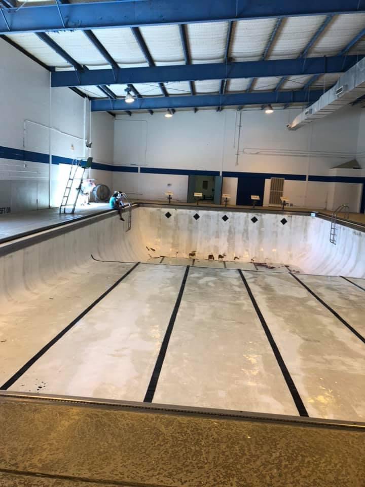 swimMARS's tweet photo. End of an era. I got my start in North Texas more than 30 years ago coaching at Hugh Smith. Wow, they wasted no time with the demolition. https://t.co/b1As3v6mT6