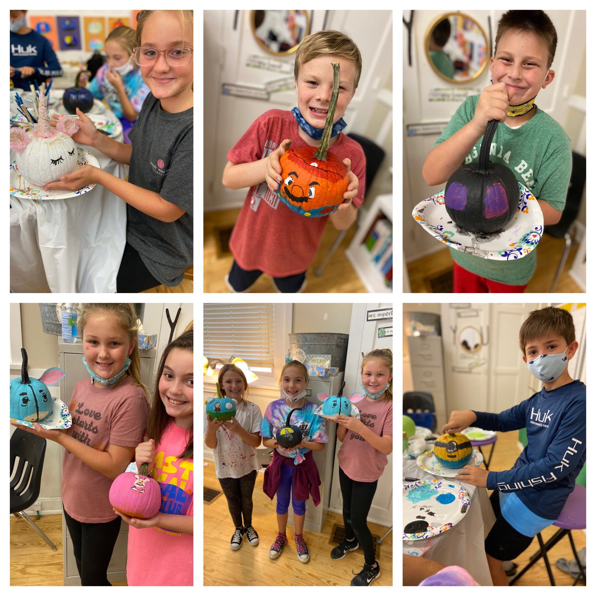 alexandrias5th's tweet photo. I may be biased, but I feel that our kiddos are the most talented pumpkins in the patch! #lovefirst #teachsecond #happyschool #eastbeast #pumpkinpainting #lovemystudents https://t.co/uwFjisCo9U