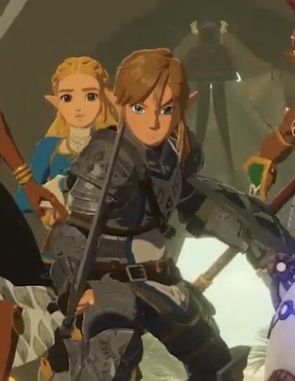 Link Protecting Zelda