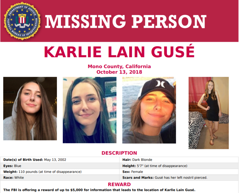 FBISacramento's tweet photo. Two years ago today, Karlie Gusé went #missing.  
Her family, friends, &amp; community want her to come home. 
Love, fear, &amp; hope are some of #TheThingsTheyCarry.  
Watch &amp; share video series to help us #BringKarlieHome.  
https://t.co/aIfStI1WMd 
@MonoSheriff https://t.co/7KohFelozH