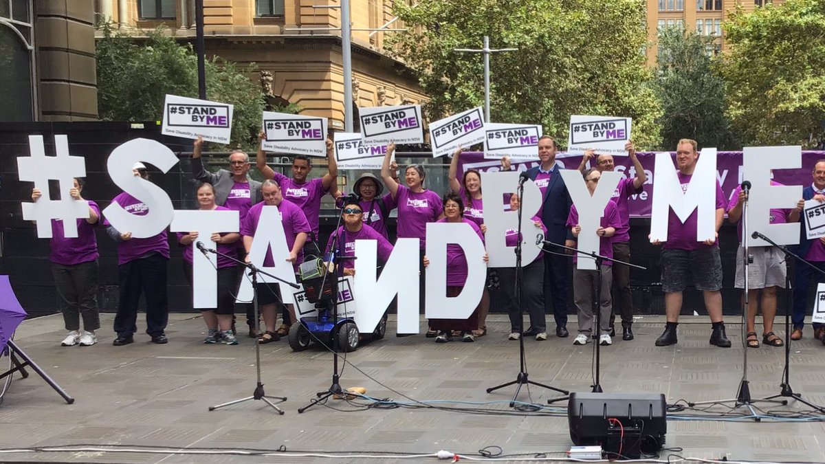 People with intellectual disability say #StandByMe
Say YES to advocacy funding @GladysB @Dom_Perrottet @garethjward
@carlyfindlay @AFDO_CEO @EveryAustralian @BronwynHemsley @3DN_UNSW https://t.co/SxKkRORE2S