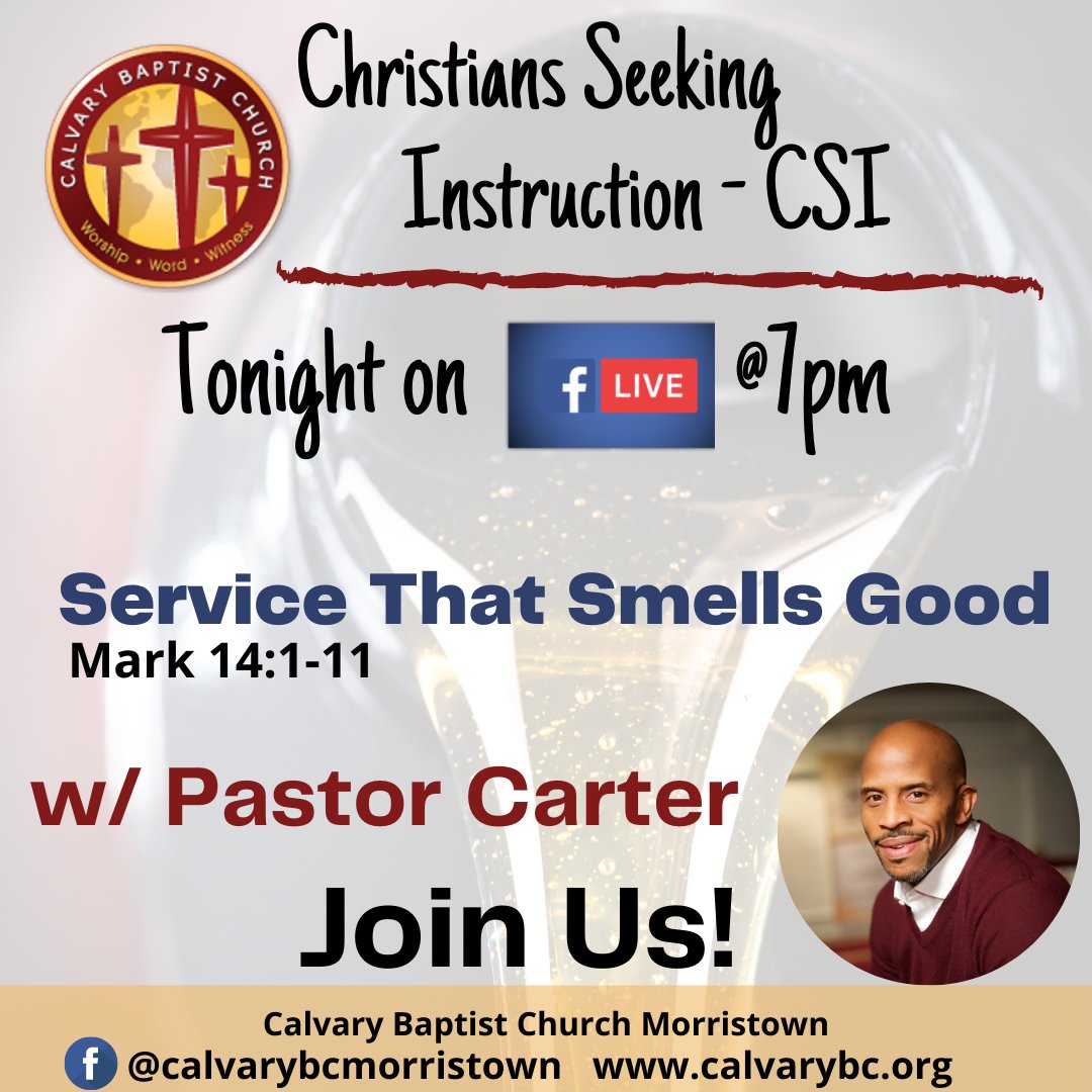 Friends, family, seekers click the link to download the outline and join us tonight 7pm on Facebook LIVE for our weekly time of devotion and bible study hosted by our Pastor .<a href="/JMCarterjr/">Jerry M. Carter Jr.</a>! bit.ly/servicethatsme…