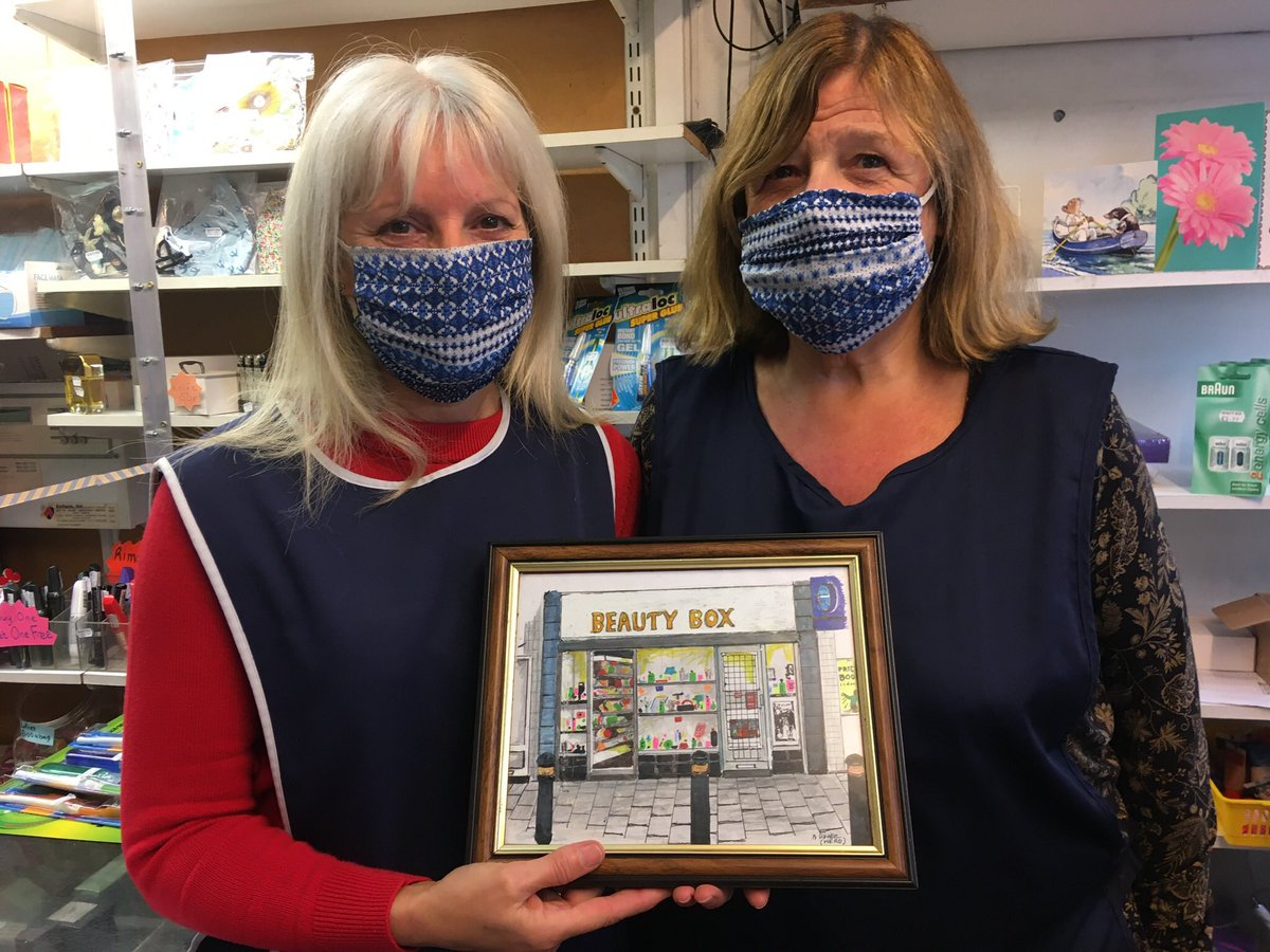 Spent some good times &amp; pocket money in Beauty Box. Now it’s closing in less than a fortnight after 40 yrs. Sally &amp; Ann have been there most of that. One of their many loyal customers painted the picture. Hear more on <a href="/RadioHumberside/">BBC Humberside</a> breakfast tomorrow.
