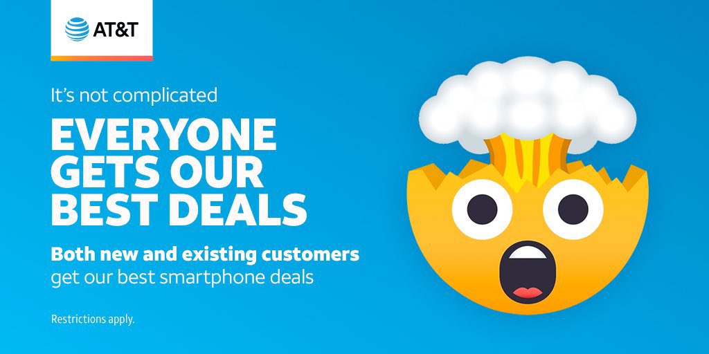 Drumroll, please! For the first time ever, both new and existing customers get our best deals on the latest smartphones. You read that right. It’s not too good to be true. Visit your local #ATT store to see for yourself! go.att.com/o27BD1  #ATTEmployee