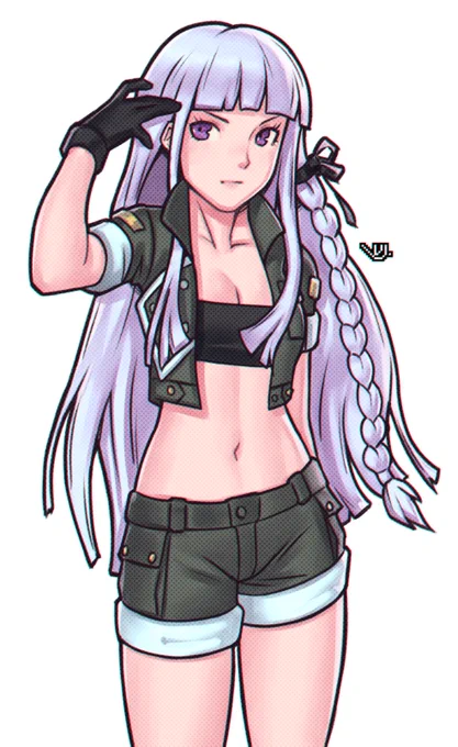 Kyoko Kirigiri in Leona's KoF 2000 outfit
______________________________________
commissioned by @ShinkuIsLame
made by me 
