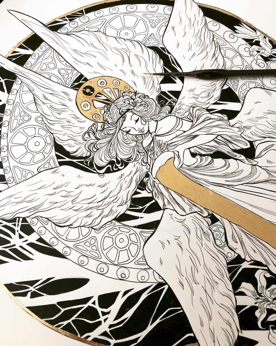 #PortfolioDay 
Hi! My name is Ashleigh, I'm a freelancer illustrator living in California. I have an obsession with line art and mostly draw cute and creepy ladies! 
? Instagram: https://t.co/Qre5p8rVgj
? Website: https://t.co/6ROzxV54Cz 
? Patreon: https://t.co/9EMf4jpu4J 