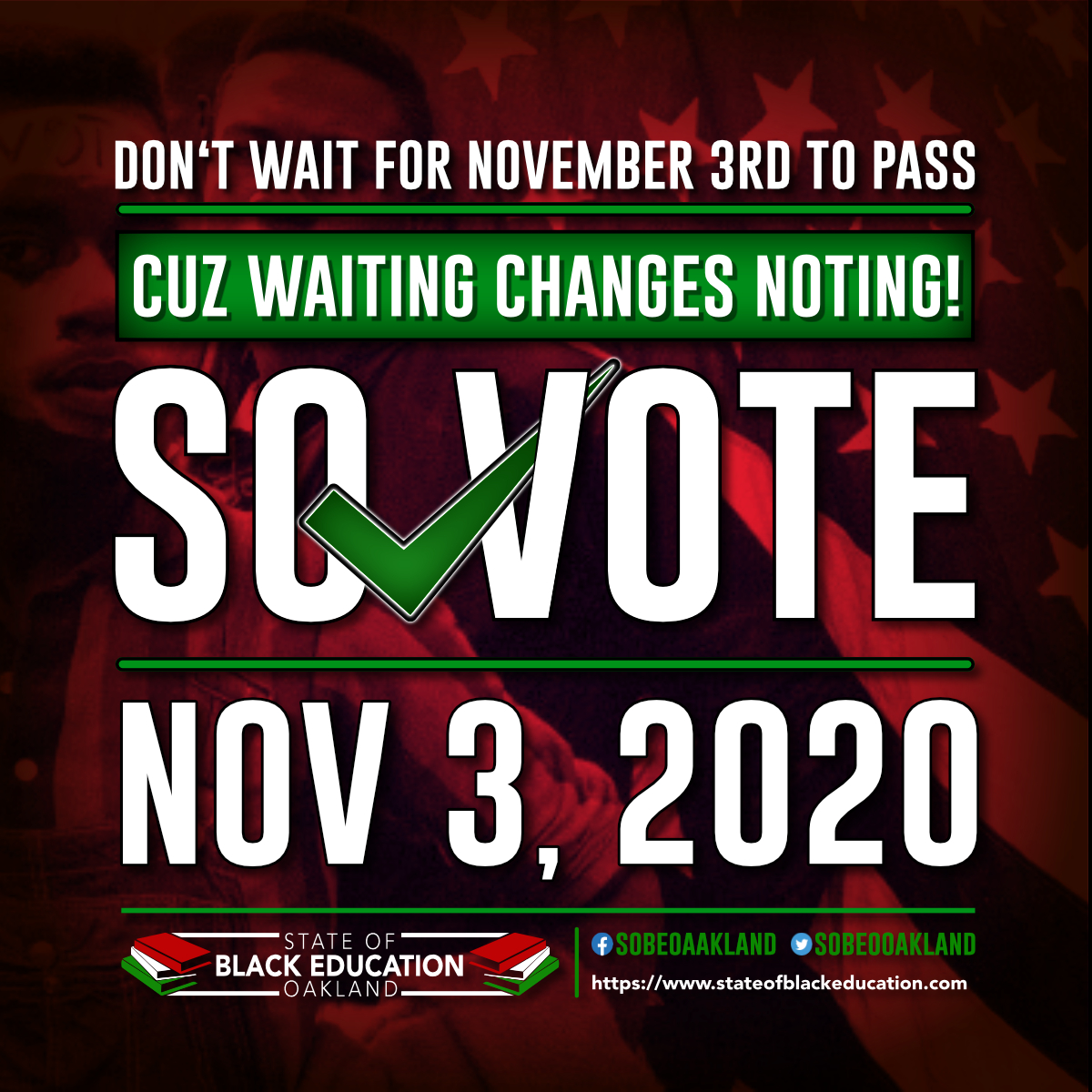 sobeoakland's tweet photo. #SoVote What is motivating you to vote this year? https://t.co/xrCM4r0CNx