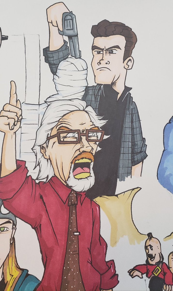 DisgruntledProj's tweet image. A little mash up I&apos;m working on based on some of @ThatKevinSmith &apos;s work. @RalphGarman next to the late great Mr. Parks, and a few others. Still more to add. #kevinsmith #ralphgarman #hollywoodbabbleon #fanart #redstate