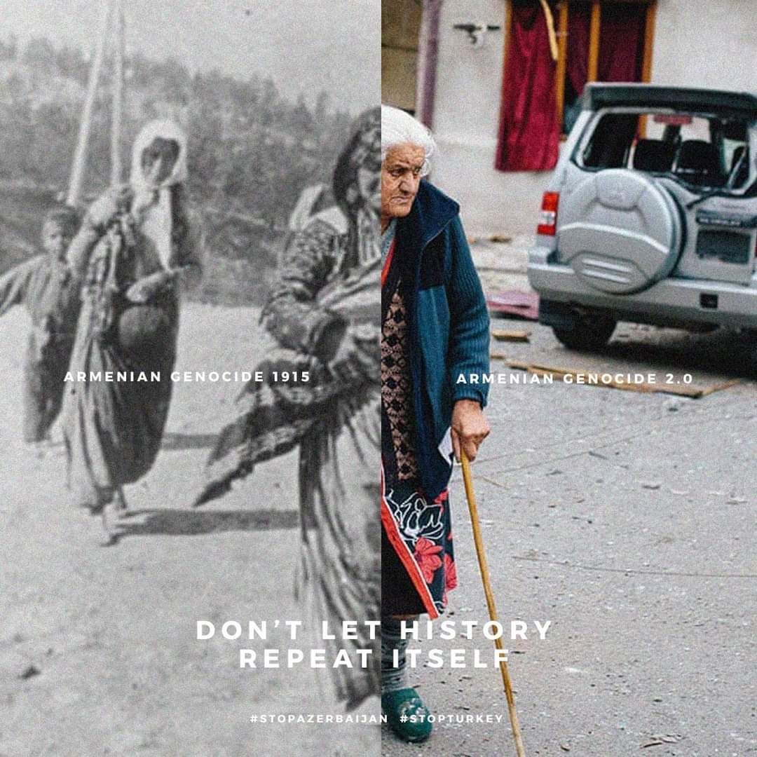 tsovalize's tweet photo. #ArtsakhStrong #RecognizeArtsakh #SanctionTurkey #StopAzerbaijaniAggression

 Don't let history repeat itself. ©Nareg Soussani https://t.co/p6NMYLpSkL