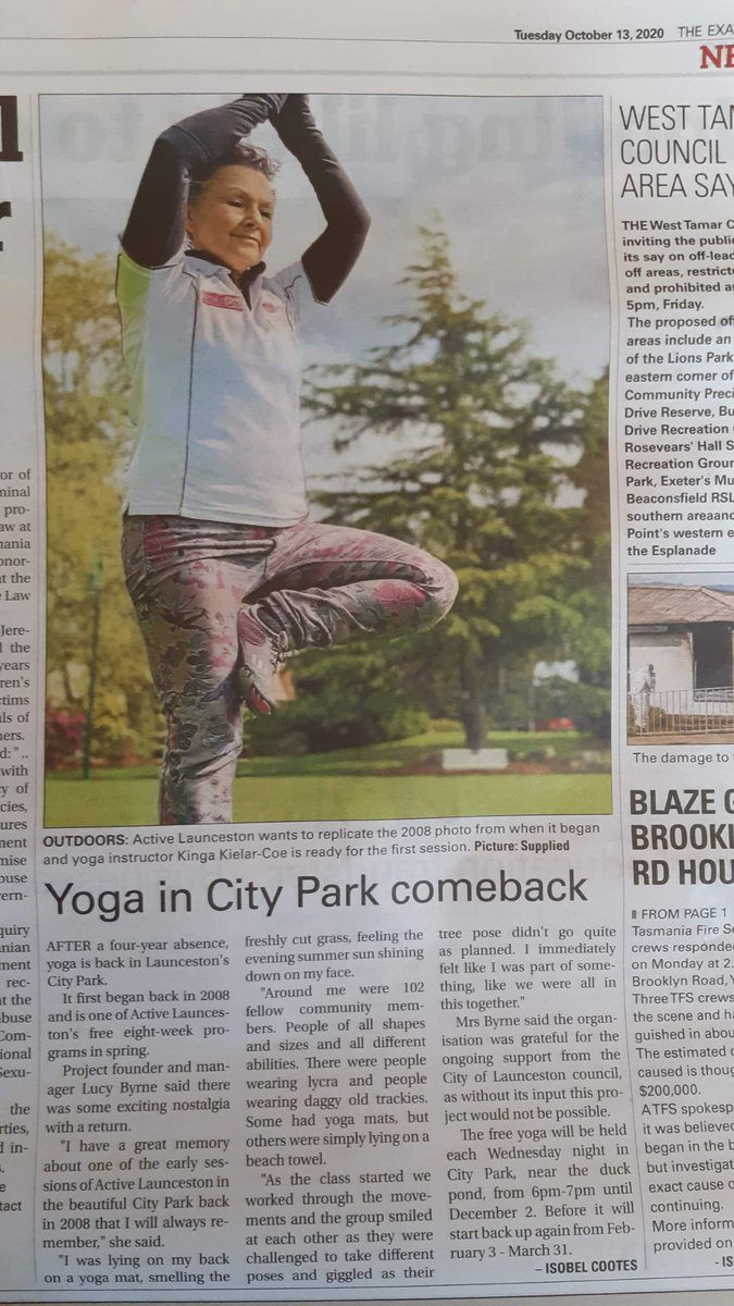 "All starts today yep it starts today". Beginners encouraged. Thanks <a href="/ExaminerOnline/">The Examiner</a> 
#activelaunceston