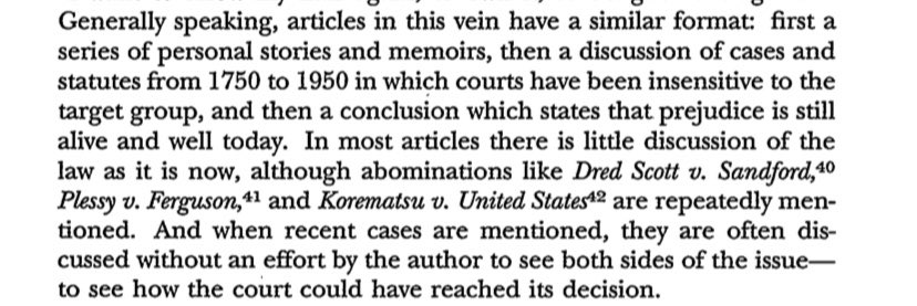 Some of the best critiques of CRT are from the liberal academics in the 80s & 90s who were confronting the first rounds of critical scholarship. Exhibit A: Douglas Litowitz (reviewing Delgado, et al. CRT: The Cutting Edge):
