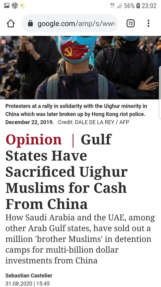 تقرير ال بي بي سي أشارت الي تواطئ حكومات عربية من الشرق الأوسط و الخليج الفارسي ب اعتقال مسلمين الاويغور وذلك لي مقابل مليارات من الدولارات من الصين.
لم اري انبطاح مثل هذه لعنة الله عليهم دنيا و اخرة.
#UighurGenocide #ArabLeague https://t.co/C7Jw7nYga9