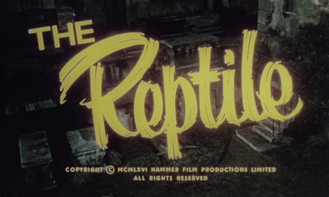 13/31 THE REPTILE (1966) A remote Cornish village is shaken by a series of strange deaths that appear to be the work of a monstrous snake. Atmospheric slow burner that reinterprets the werewolf legend introducing elements of "exotic" evil and mysticism.  #31DaysOfHalloween