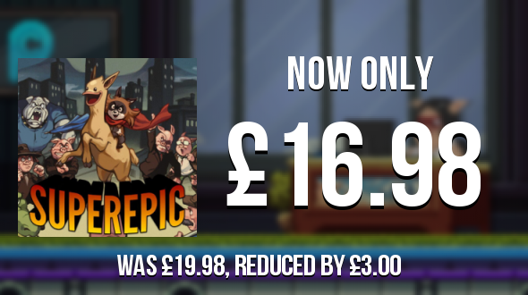 SwitchPrices's tweet photo. SuperEpic The Entertainment War has dropped by £3.00 and is now £16.98
https://t.co/RyJ2UuBrRO
#SuperEpicTheEntertainmentWar https://t.co/rtuwN1WGUI