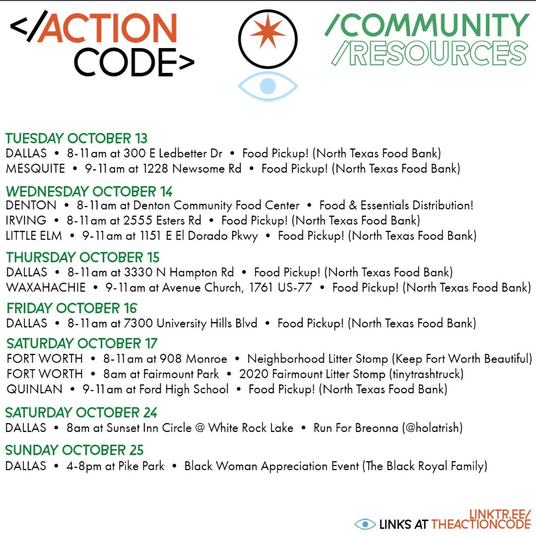 theactioncode's tweet image. DFW- updated 10/13