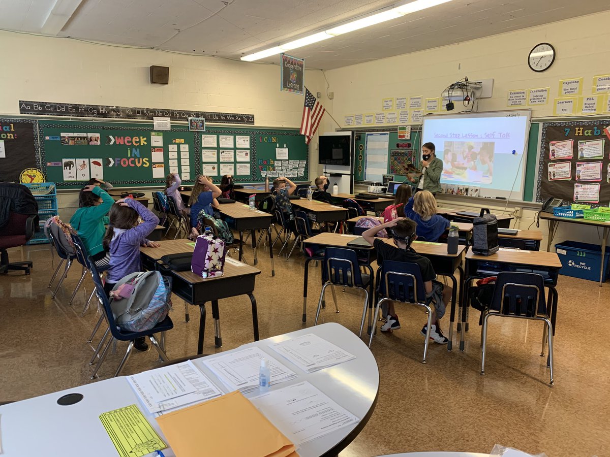 Coach Didion teaching our learners about “self talk” during today’s Second Step lesson! @BWUECE