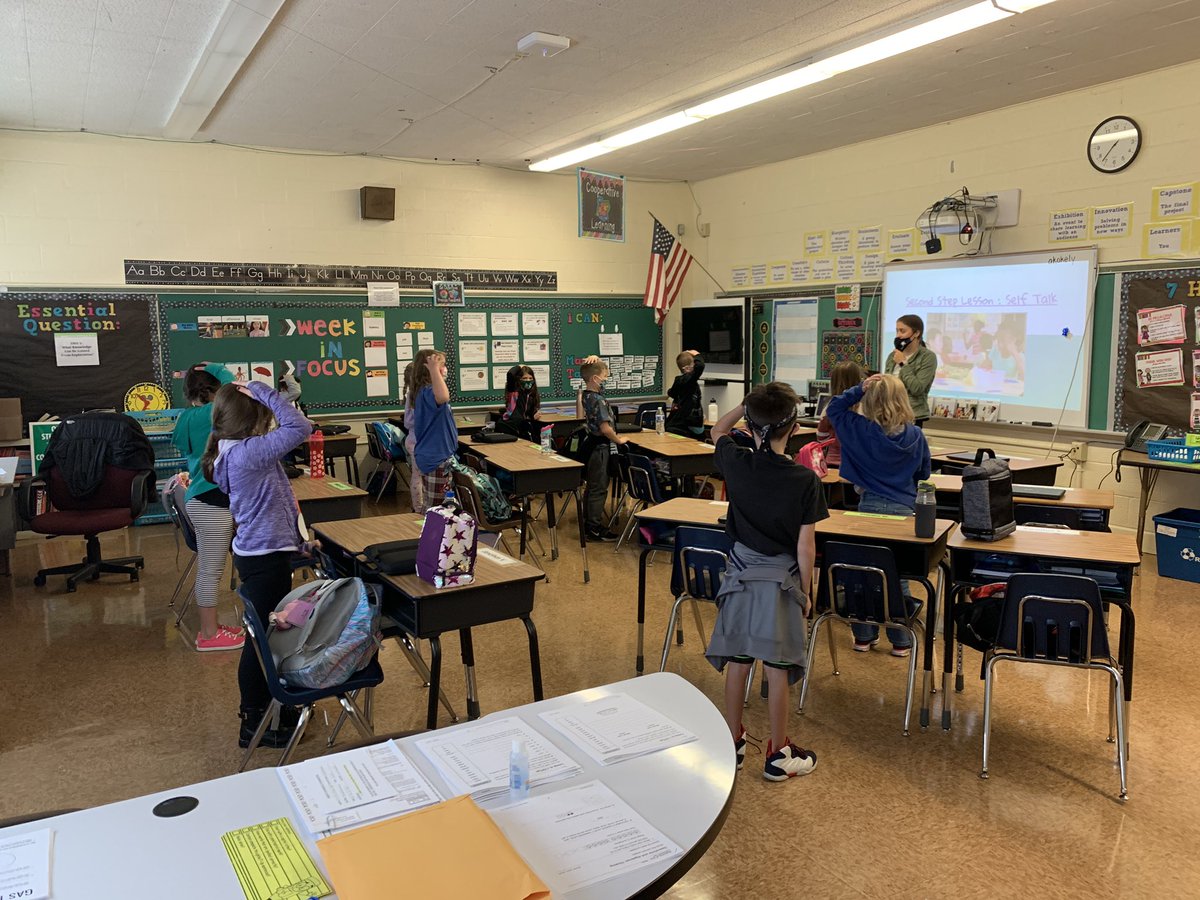 CoachKokely's tweet photo. Coach Didion teaching our learners about “self talk” during today’s Second Step lesson! @BWUECE https://t.co/YBrZncLDYT