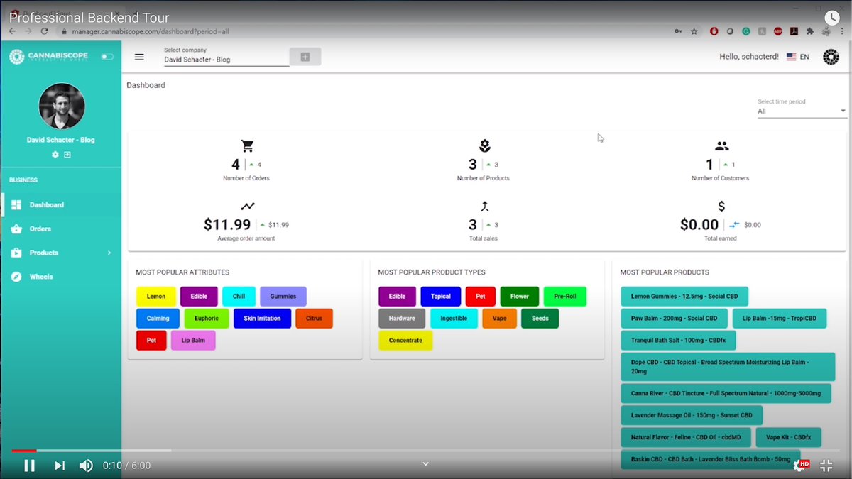 david_schacter's tweet image. Professional Backend Tour youtu.be/xAdaTdVFq38 via @YouTube @Cannabiscope #CBDwheel #training #education #video