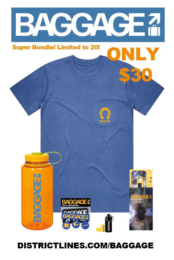I write music in a project called Baggage and we’re liquidating a ton of rad merch. ALL of this for only $30 is wild, so please pick it up!

districtlines.com/baggage