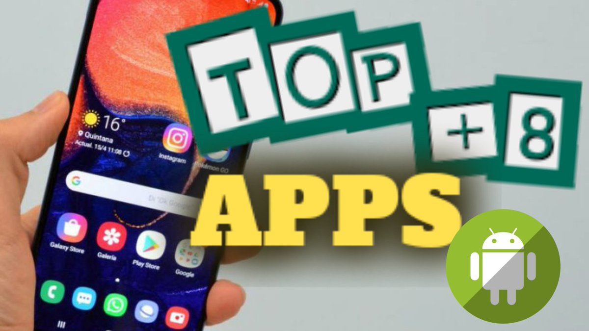 MTecnogamer's tweet image. #Android #AndroidEvent #AndroidUsers #AndroidHelp #Xiaomi #xiaomimi10t #xiaomipocox3 #apps #appsandroid #androidphone
Te presentamos un TOP con 8 aplicaciones nuevas de la Google Play. Esperamos les saques el mayor provecho. Están geniales
youtu.be/1lAwWovinQY