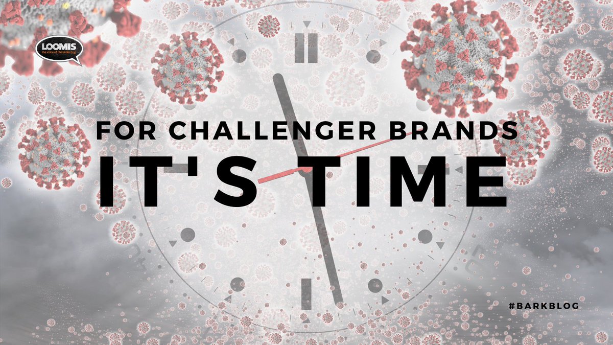 LOOMISagency's tweet image. Every time we turn around, 2020 is determined to show us just how devastating a year can be. So why does Mike Sullivan think this is exactly the time for challenger brands to grab the reins and go after the category leaders? #barkblog
hubs.la/H0xXsF00
