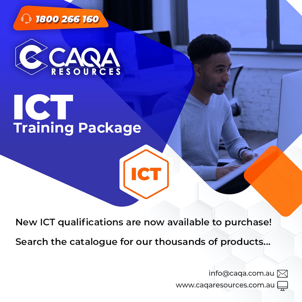 New ICT Resources on sale!

Get 60% off on all the Resources for a limited time.

Visit: caqaresources.com.au/prduct-tag/ict

Email us at info@caqa.com.au to request a quote.

Use Code: GET60

#CAQA #CaqaResources #Compliantresources #resources #TrainingPackcages #LearnerResources